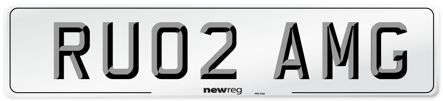 RU02 AMG Number Plate from New Reg